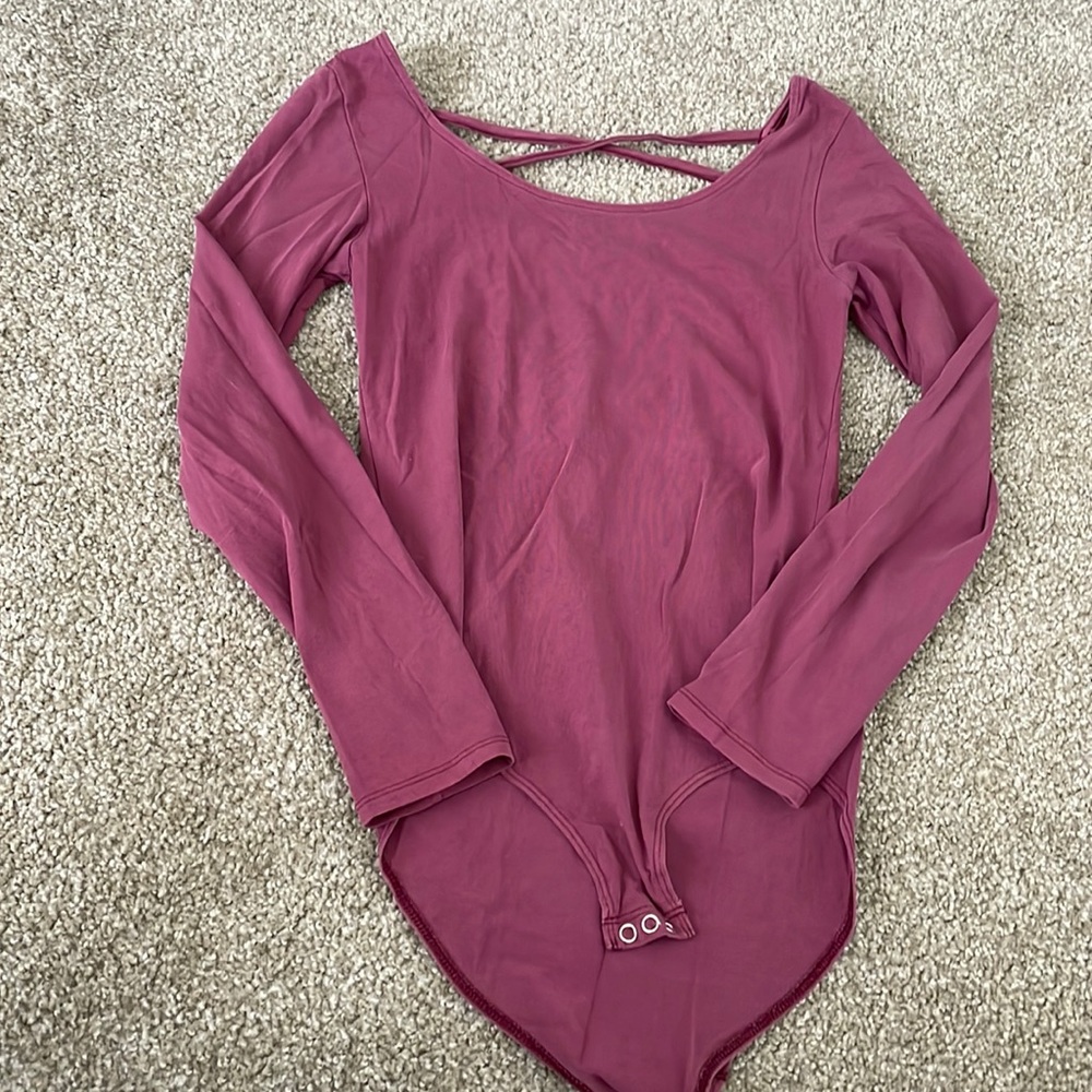 American Eagle burgundy bodysuit! Size M